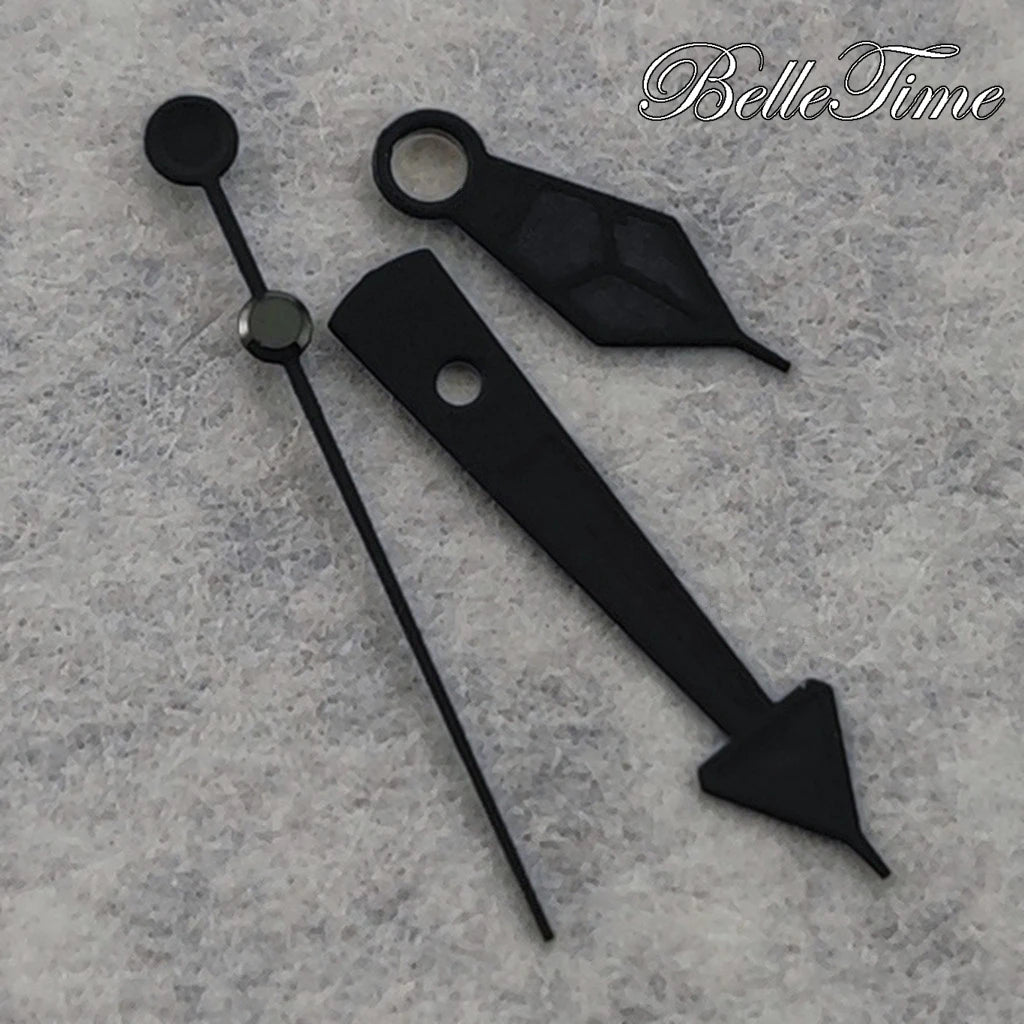 Modified Black Grey Watch Hands with Luminous For NH34/NH35/NH36/4R/7S Movement