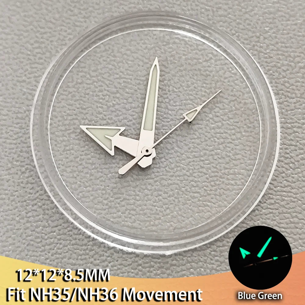 Various Styles Watch Hands Pointers Green Luminous For NH35 NH36 Movement