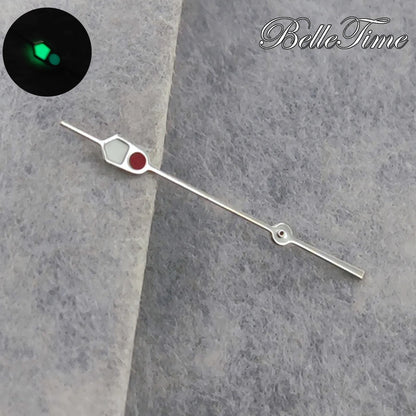Watch Hands Silver Black For NH35 NH36 7S26 7S36 4R35 4R36 C3 Green Luminous