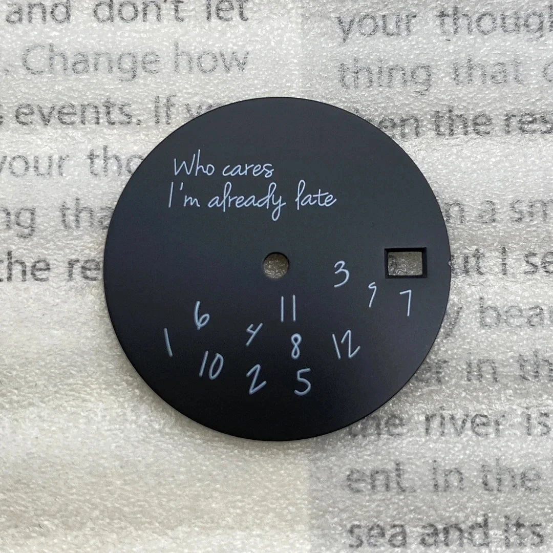New Log Modified Watch Face 28.5mm DIY Watch Dial Fits NH35/4R36 Movement