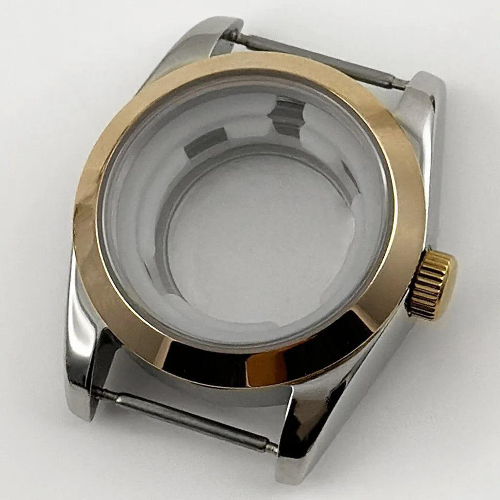 31MM Ladies Round Polished Fluted Bezel Sapphire Crystal Watch Case for NH05/06
