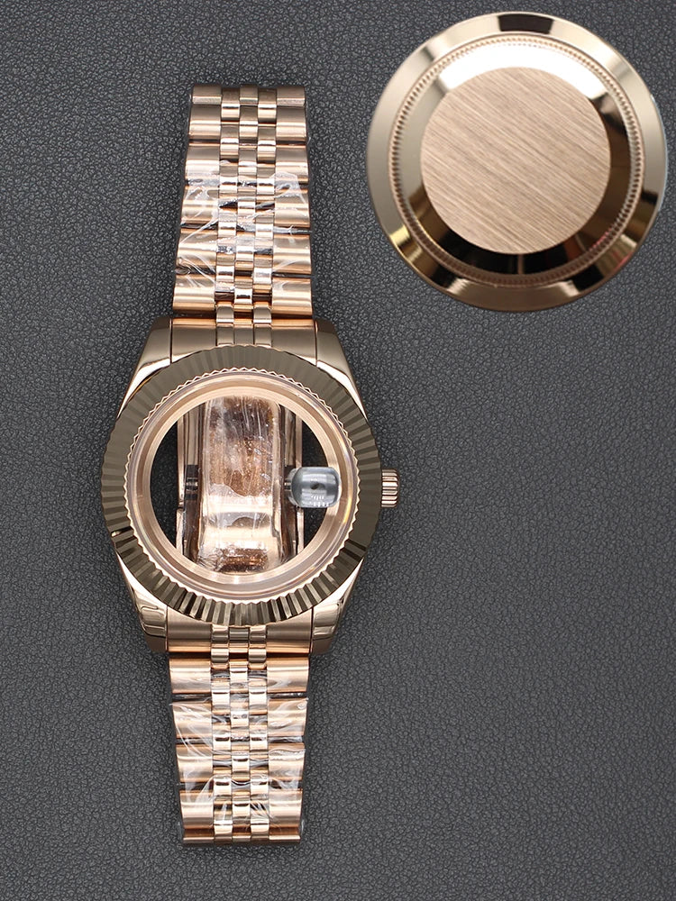 36/40mm Watch Case Sapphire Glass For nh35 nh36 Miyota 8215 28.5mm Dial Datejust