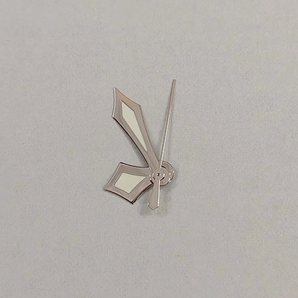 Watch Hands for NH35/NH36/4R/7S Modified Silver/Rose Sword Shape Green Luminous