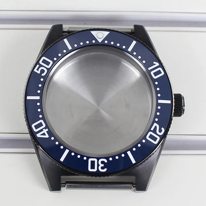40mm Diver Watch Case Sapphire Glass with Bezel For NH35 NH36 NH34 NH38 4R36