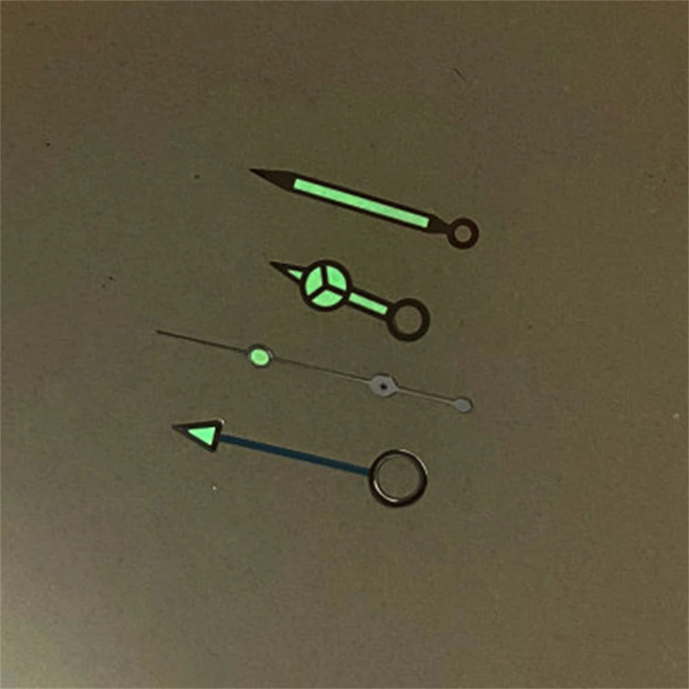 Modified Green Luminous GMT Watch Hands Pointers for NH34 Modified 4 Hands