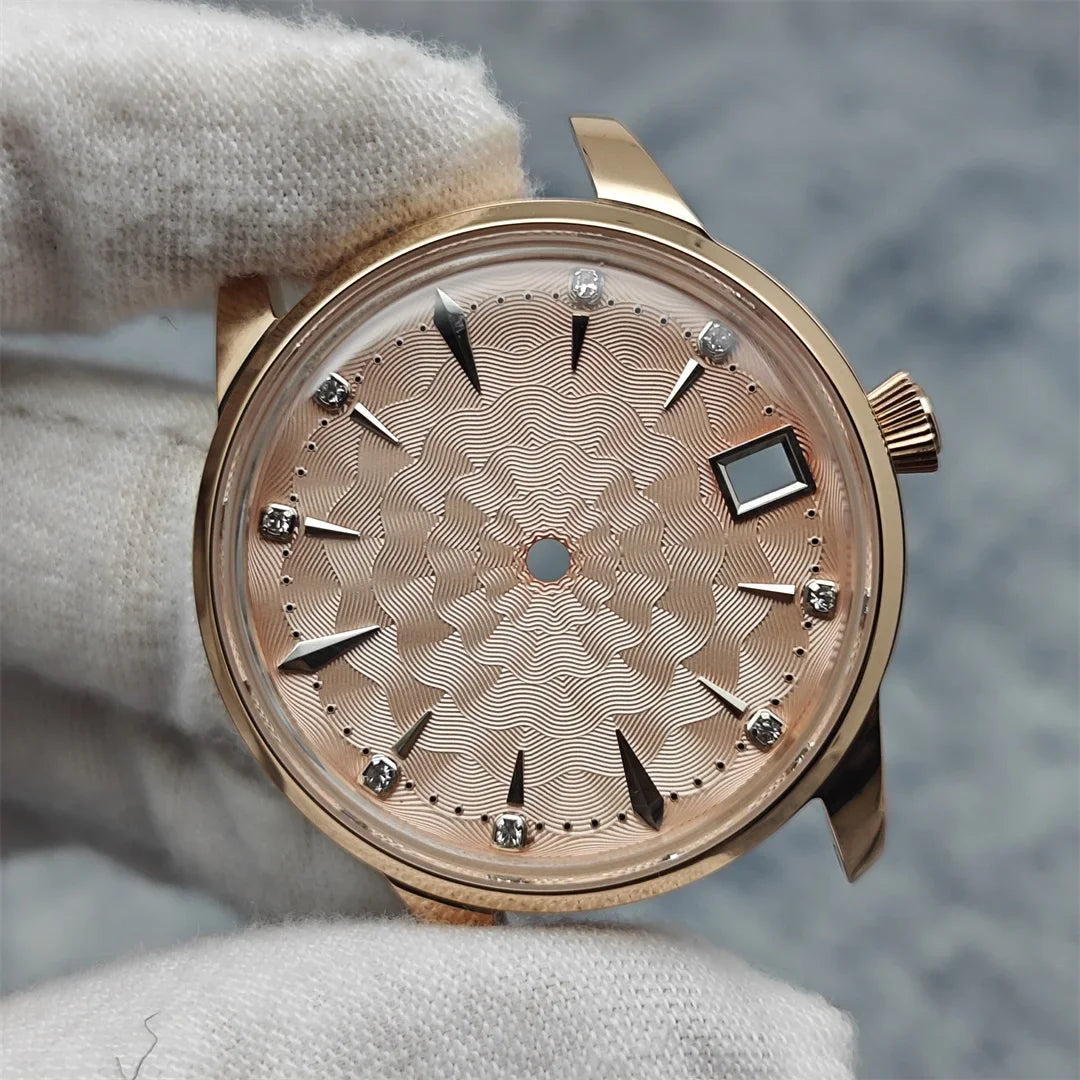 33mm Bubble Crystal Women's Cocktail Steel Watch Case for NH35/NH36/4R35A/4R36A