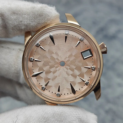 33mm Bubble Crystal Women's Cocktail Steel Watch Case for NH35/NH36/4R35A/4R36A