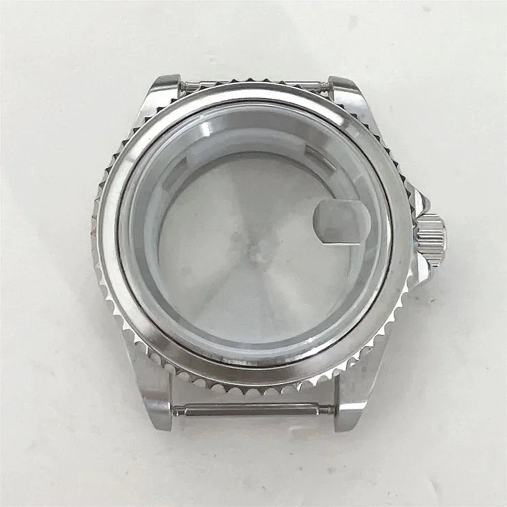 40MM Stainless Watch Case Aluminum Bezel Sapphire for 8215/8200/8205/2813/3804