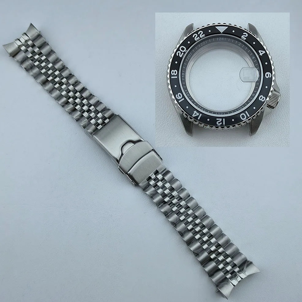 5 ATM 316L Steel Watch Case with Bezel for NH35 NH34 Movement Fit 28.5mm Dial