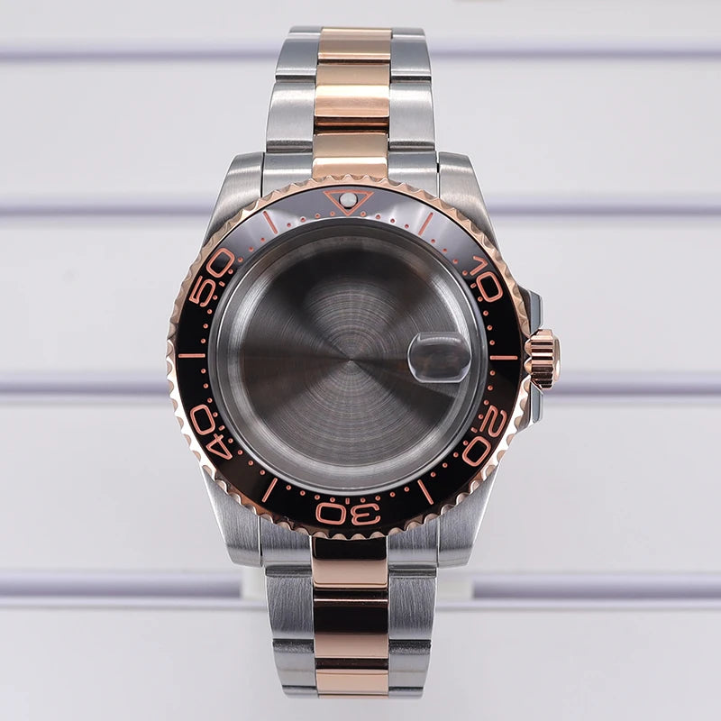 40mm Cases For NH35 NH34 NH36 NH38 NH70 Miyota8215 Eta2824 Unidirectional Bezel