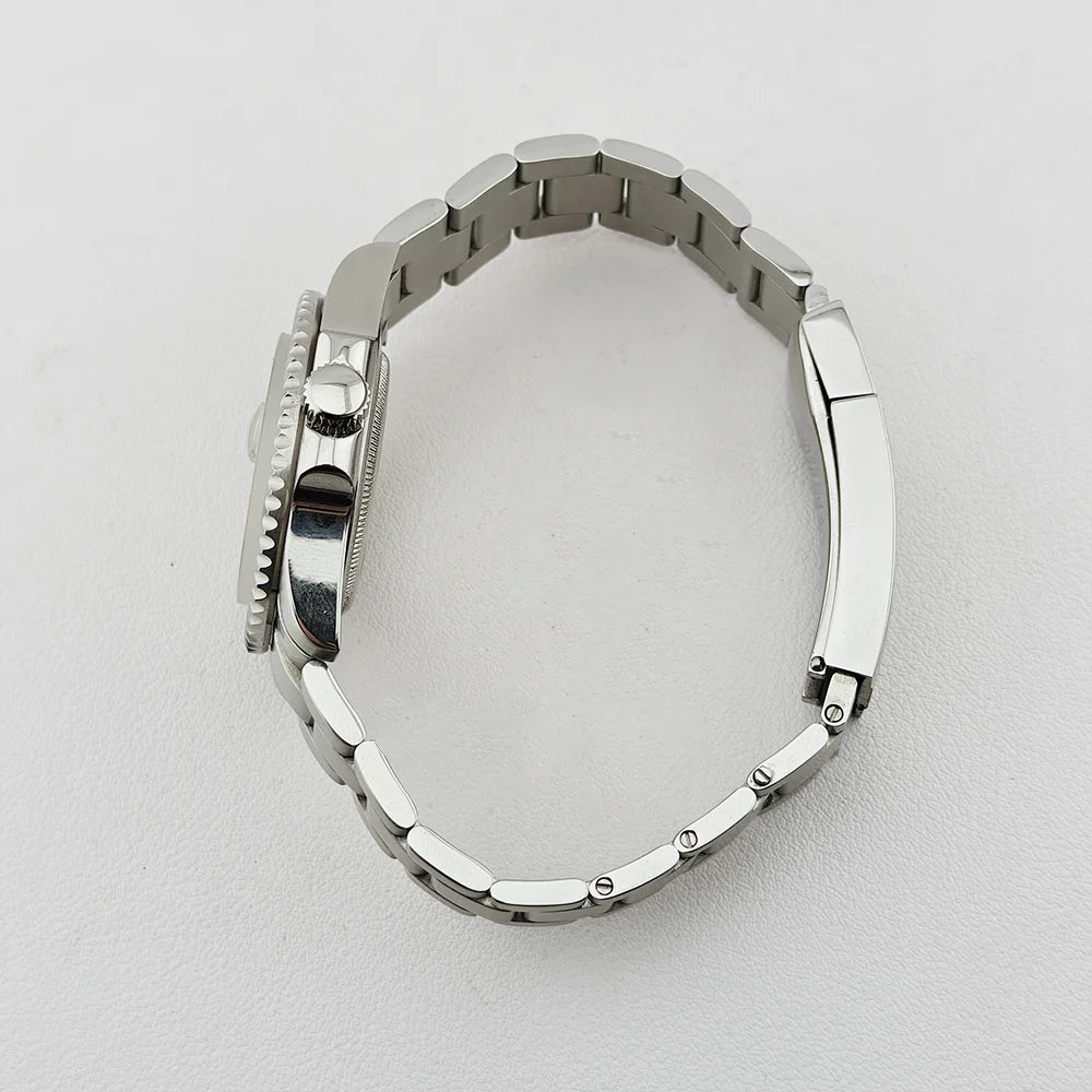 40.5mm SUB Sapphire Crystal Steel Watch Case One-Way Selection Bezel For NH35/36