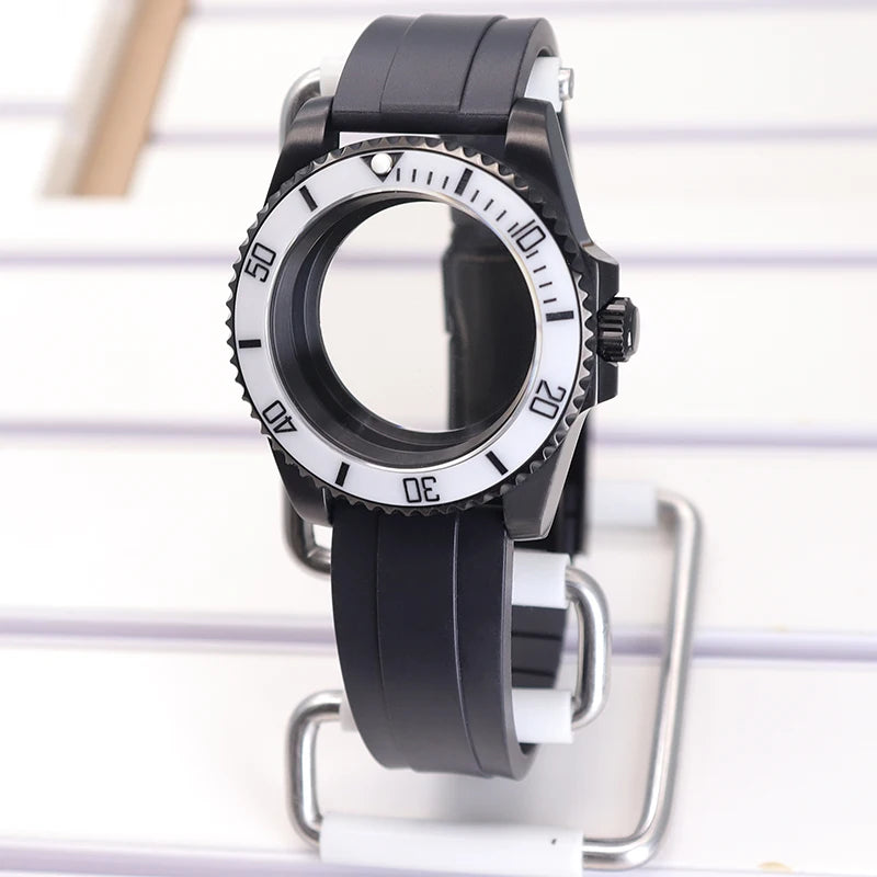 40mm SUB Diving Watch Case Strap For NH35 NH36 NH34 8215 Eta 2824 28.5mm Dial