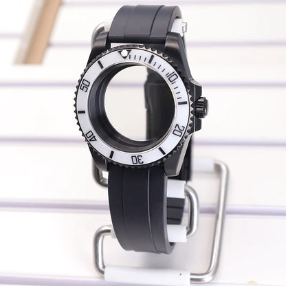 40mm SUB Diving Watch Case Strap For NH35 NH36 NH34 8215 Eta 2824 28.5mm Dial