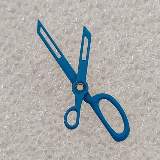 Blues Scissor-shaped Watch Hands NO Lume 2 Hands Fit for NH35/36/7S