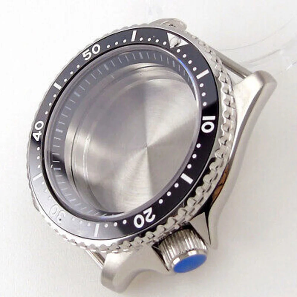 42mm Sapphire Glass Watch Case fit SKX 007 NH35 NH36 2824 200M Water Resistance