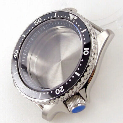 42mm Sapphire Glass Watch Case fit SKX 007 NH35 NH36 2824 200M Water Resistance
