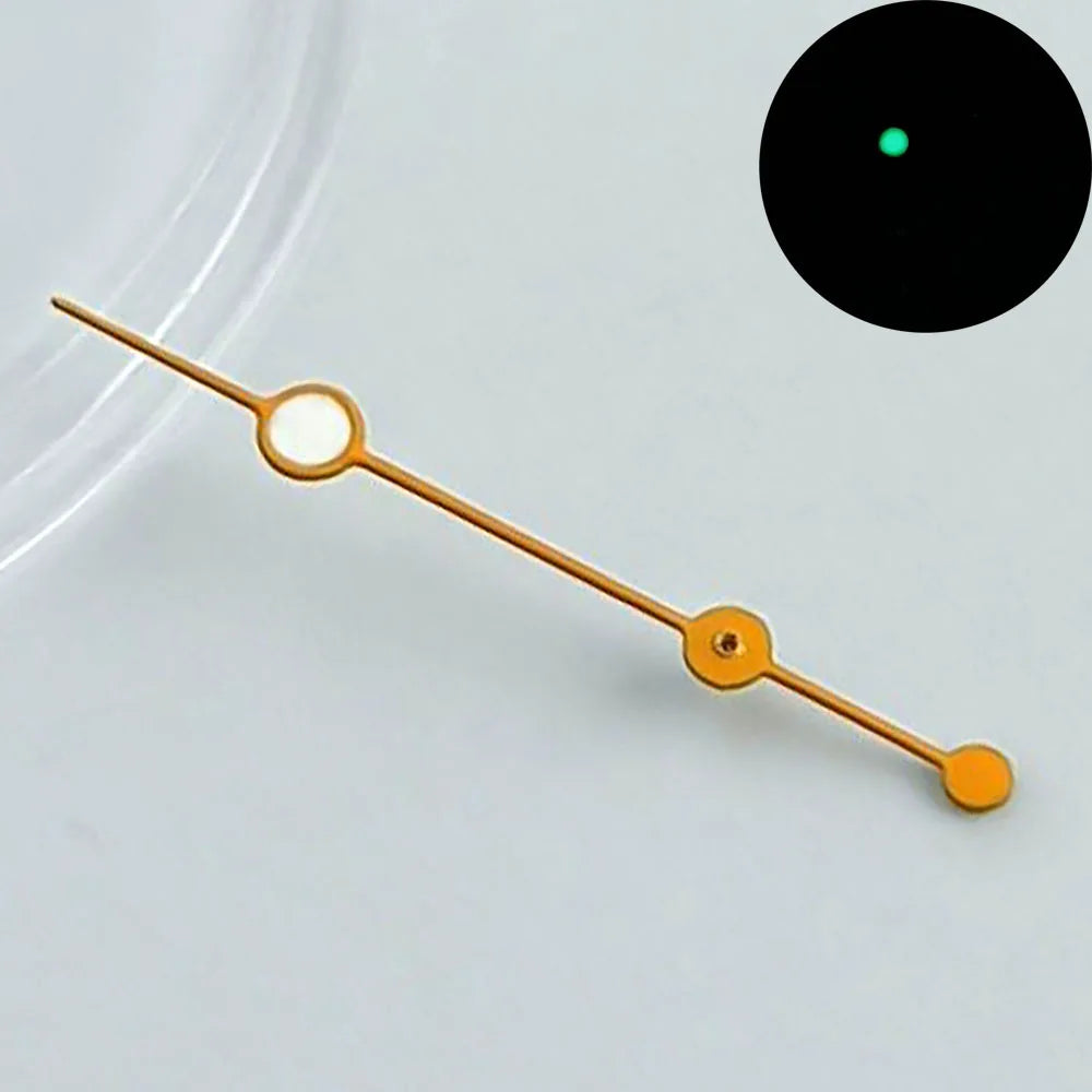 Watch pointer green luminous fit NH34 NH 35 NH36 movement watch hands refit watch Personalized second hand