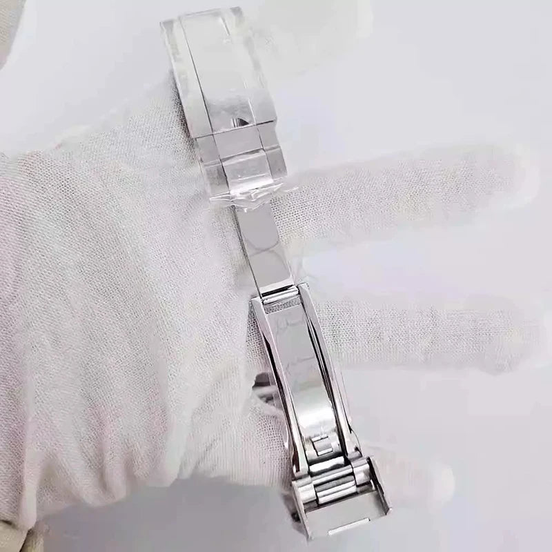 316L Steel 41mm Silver Classic Style Watch Case+Strap 28.5mm Dial Fit 8285