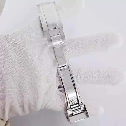 316L Steel 41mm Silver Classic Style Watch Case+Strap 28.5mm Dial Fit 8285