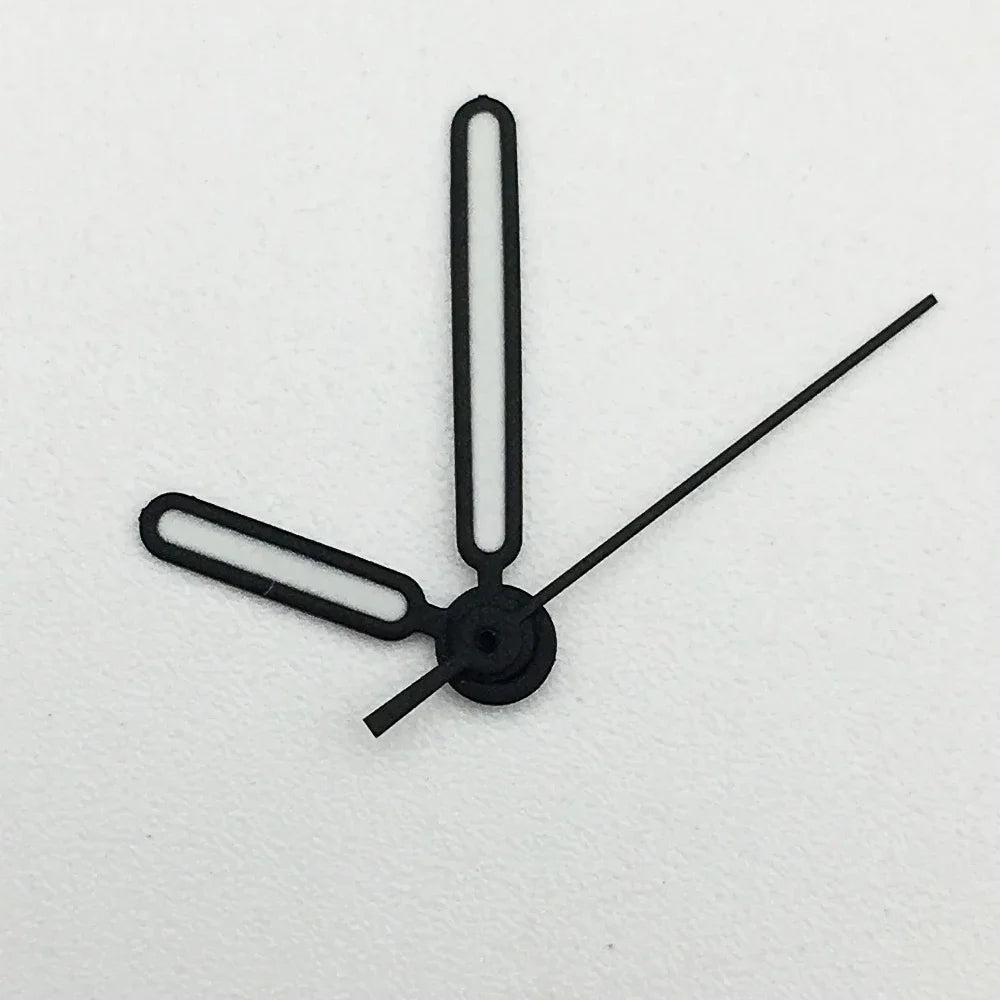 Black / Silver Modified Watch Hands for 8215/2813 Movement Green Luminous Needle
