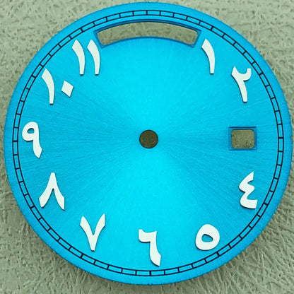 Modified 31mm Arabic Dual Calendar Watch Dial Suitable For 8285 Movement