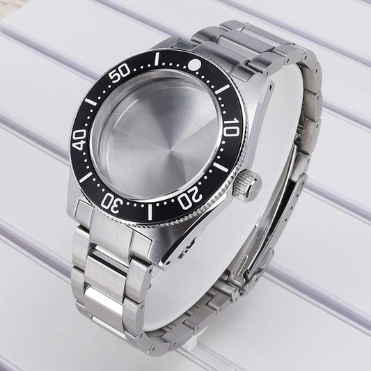 40mm Steel Watch Case Sapphire For NH35 NH36 NH34 4R36 Mod SPB143J1/SPB253J1