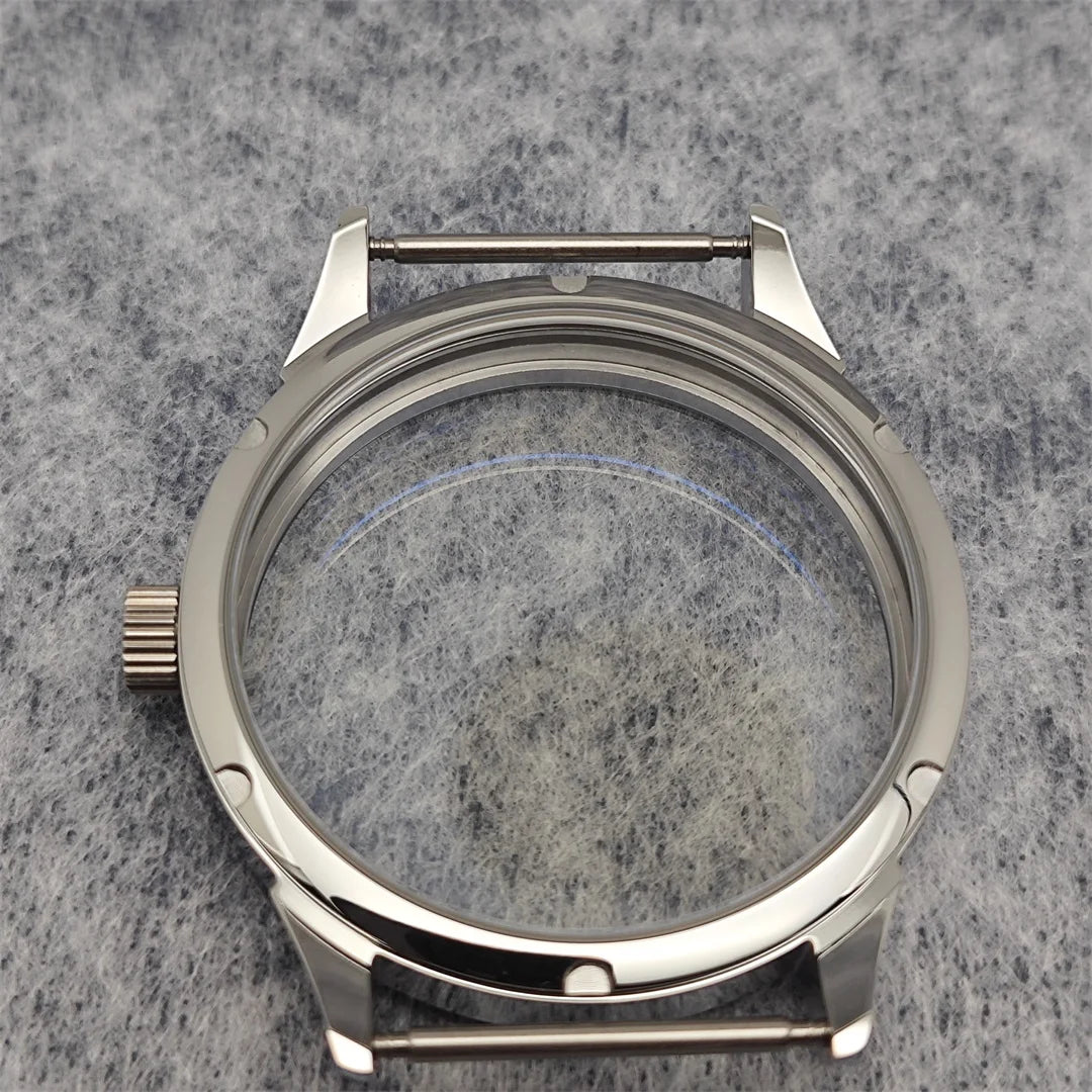 41MM Watch Case with Sapphire Crystal Clear Back for NH35/NH36 Movement