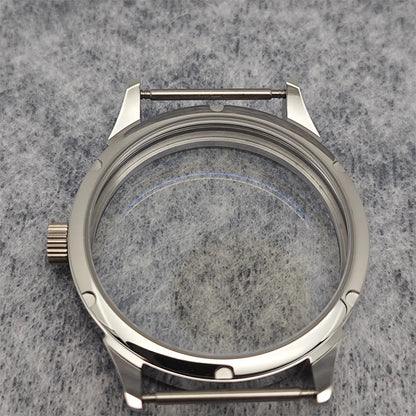 41MM Watch Case with Sapphire Crystal Clear Back for NH35/NH36 Movement