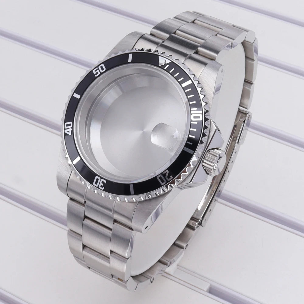 38mm Steel Watch Case With Bezel 120-clicks For Submariner NH35 NH36 NH70
