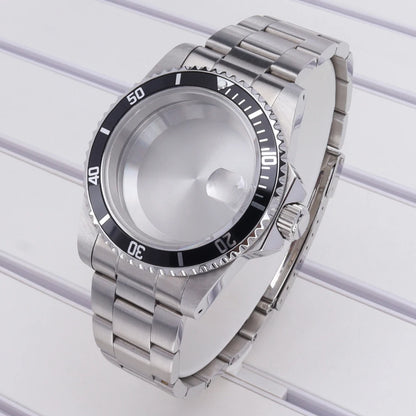38mm Steel Watch Case With Bezel 120-clicks For Submariner NH35 NH36 NH70