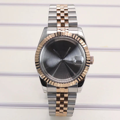 36mm/39mm Fluted Watch Case Sapphire Glass For NH35 NH36 NH38 Miyota 8215 8205