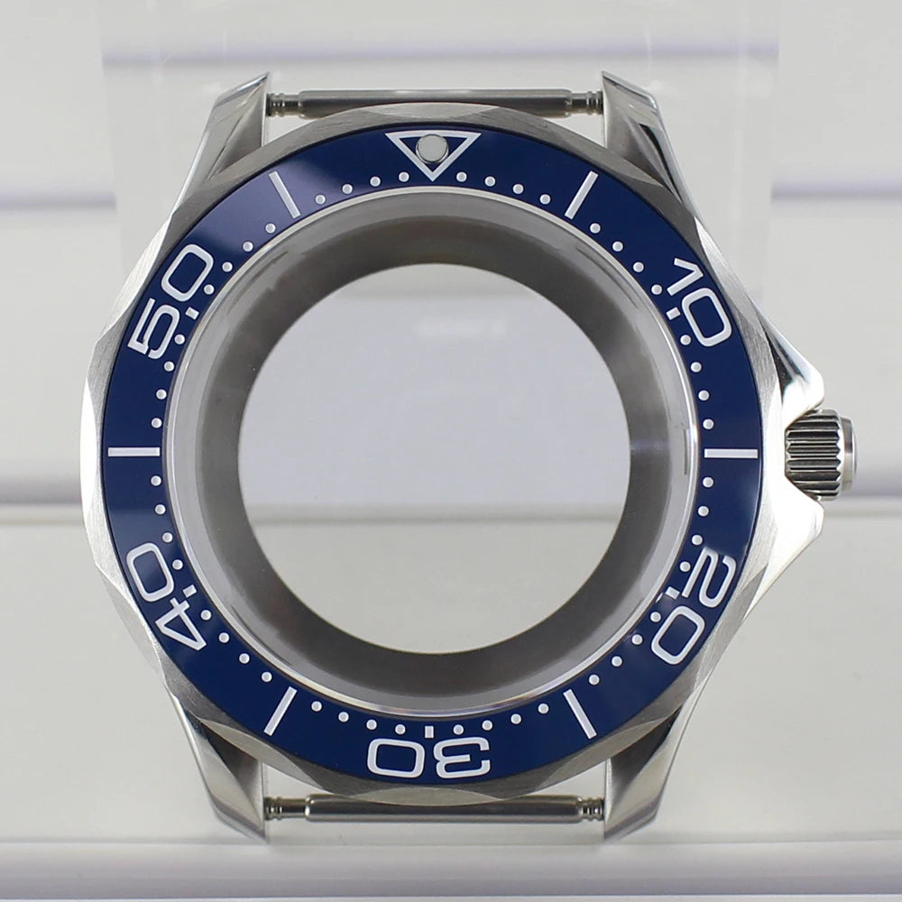 41mm Watch Case Strap Waterproof for Seamaster NH34 NH35 NH36 fit 30.5mm Dial