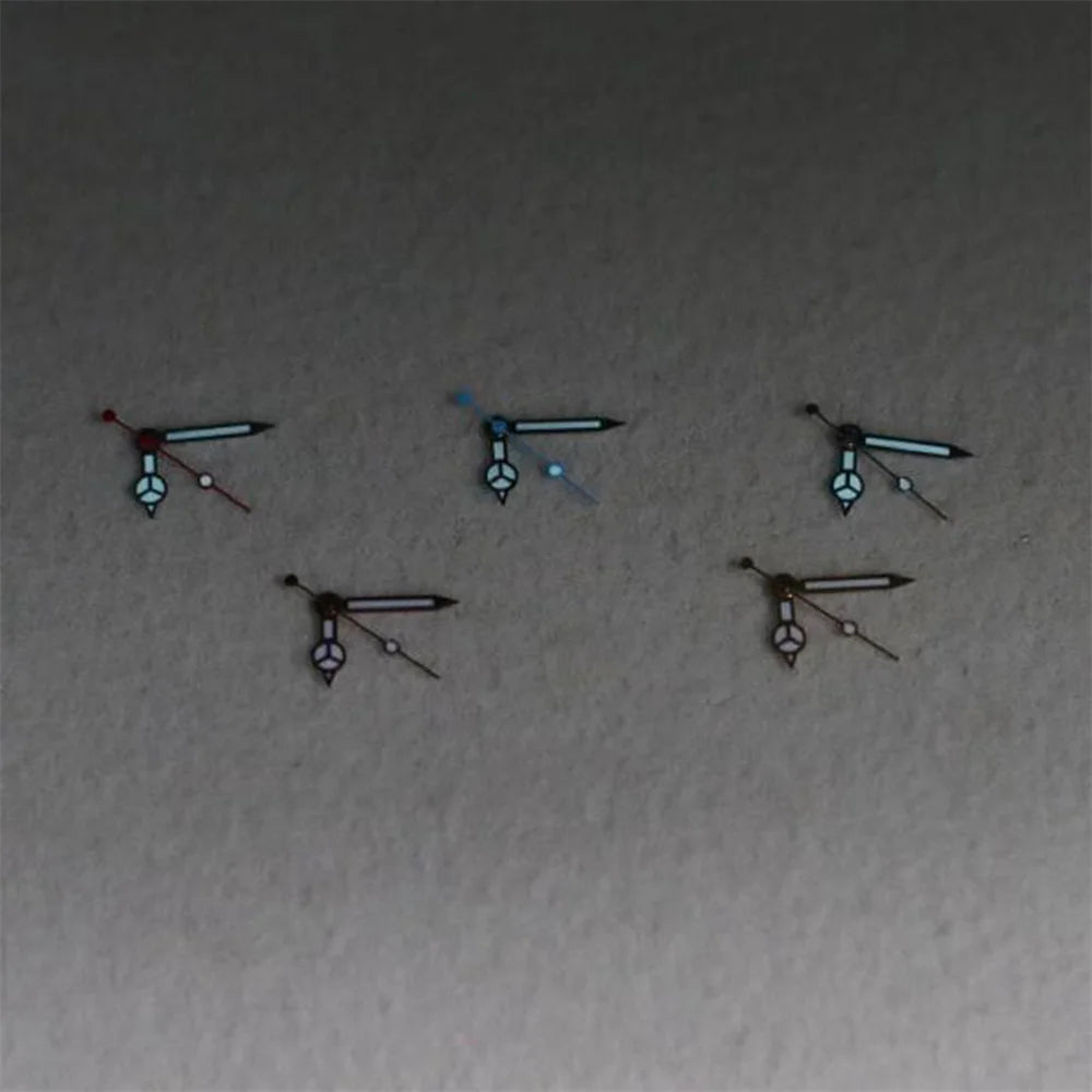 Watch Hands Pointers for 8215 2813 8200 Movement Modified Blue Green Luminous