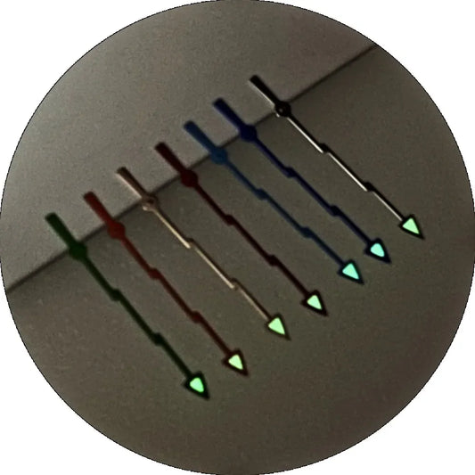 13mm 7 Colors Lightning Hand Green Luminous Second Hands for NH36/4R36 Movement