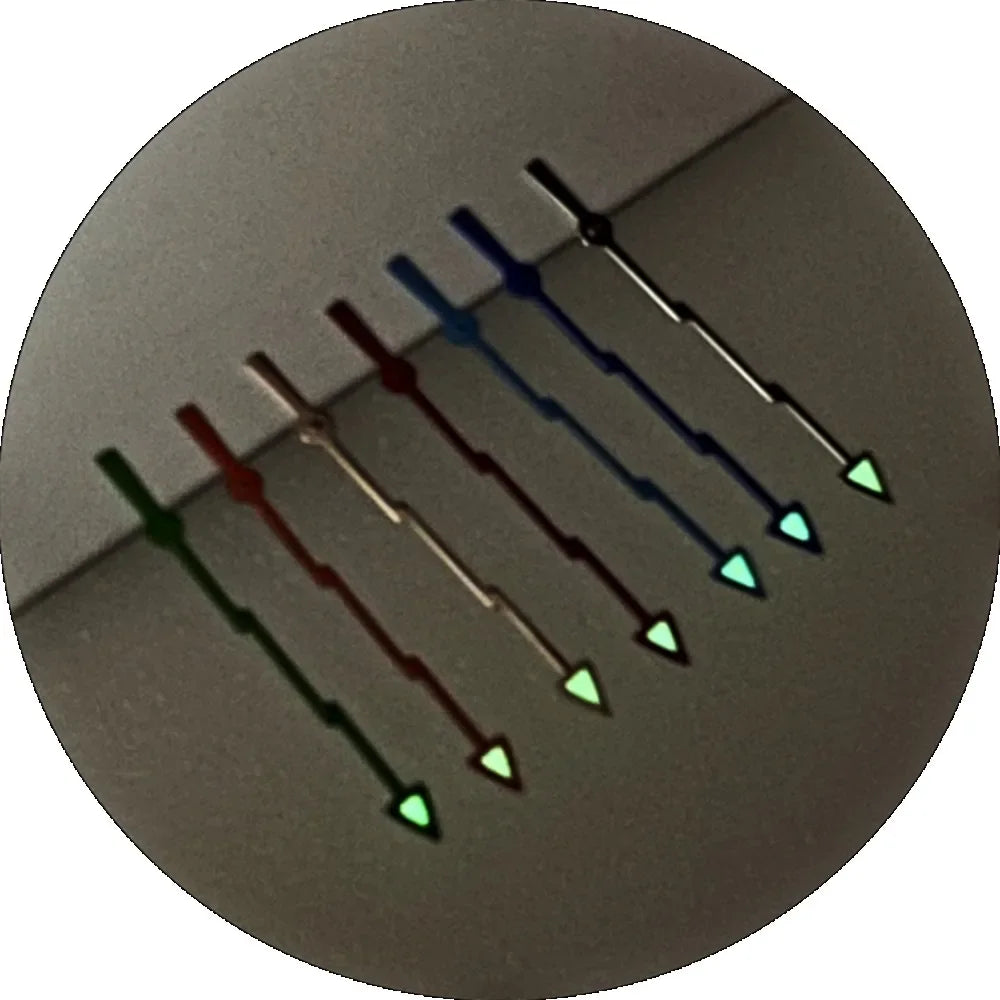 7 Colors Lightning Watch Hands Pointer Green Luminous Second Hands for NH36/4R36