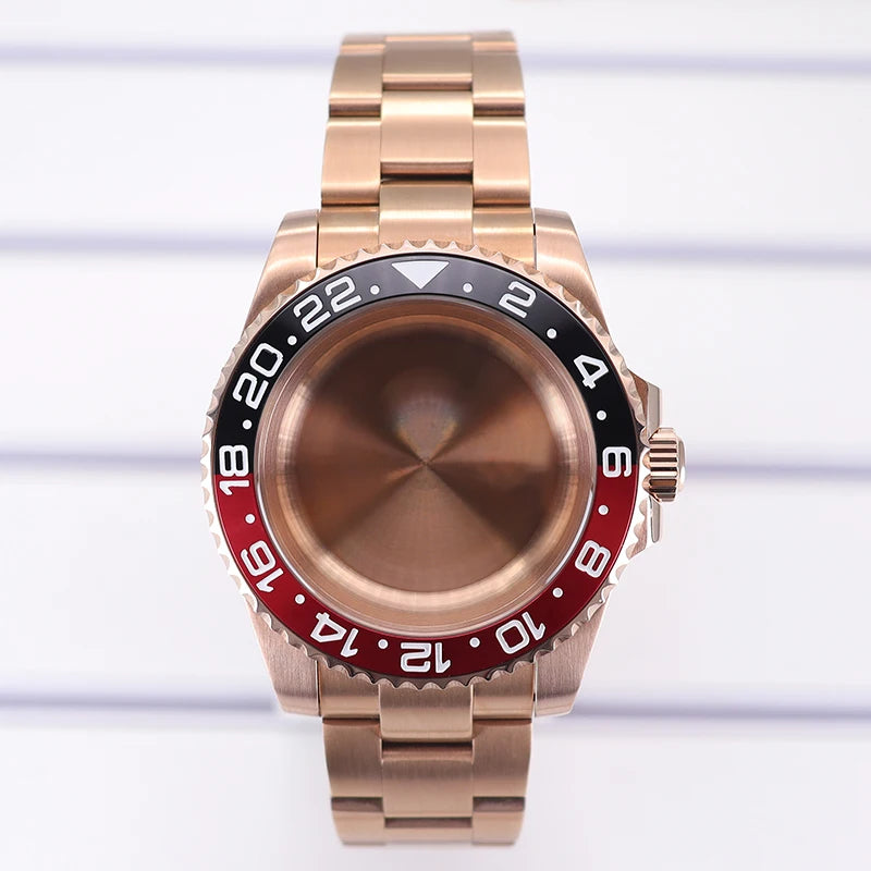 40mm Watch Case For NH35 NH36 NH70/8215/Eta2824 PT5000 NH34 Sapphire Glass