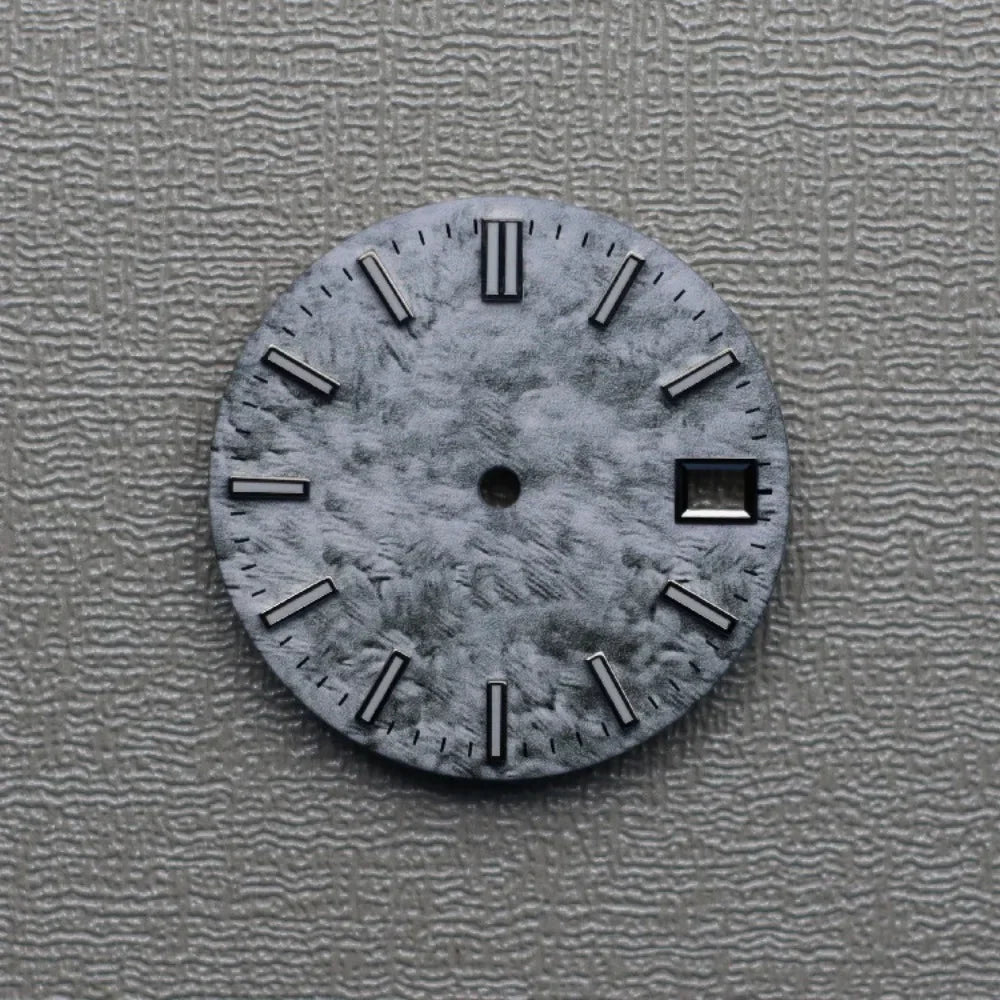 28.5mm Watch Dial Green Luminous Snowflake Dial for SKX007 NH35/NH36/4R/7S