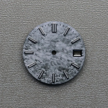 28.5mm Watch Dial Green Luminous Snowflake Dial for SKX007 NH35/NH36/4R/7S