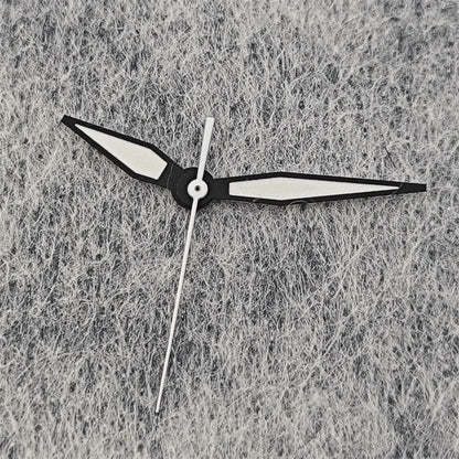 Modified 3-Hands White Second Hand Pilot Watch Hands for 2824 2813 2836 Movement