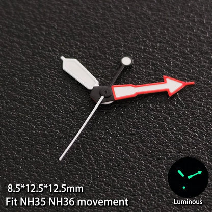 Modified Multicolor Watch Hands For NH35 NH36 Movement with Luminous