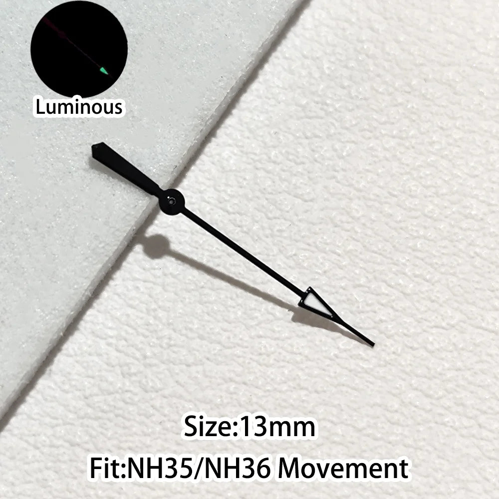 Green/Blue Green Luminous Watch Hands Fit NH35 NH36 Personalized Second Hand
