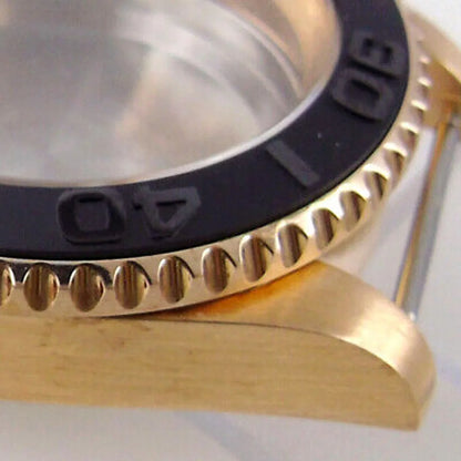 40mm CUSN8 solid Bronze sapphire glass Watch Case fit Japan NH35 NH36 ETA 2824