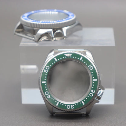38mm Watch Case Mod Sapphire For Skx013 NH35/36 4R36 Multicolor Ceramic Bezel