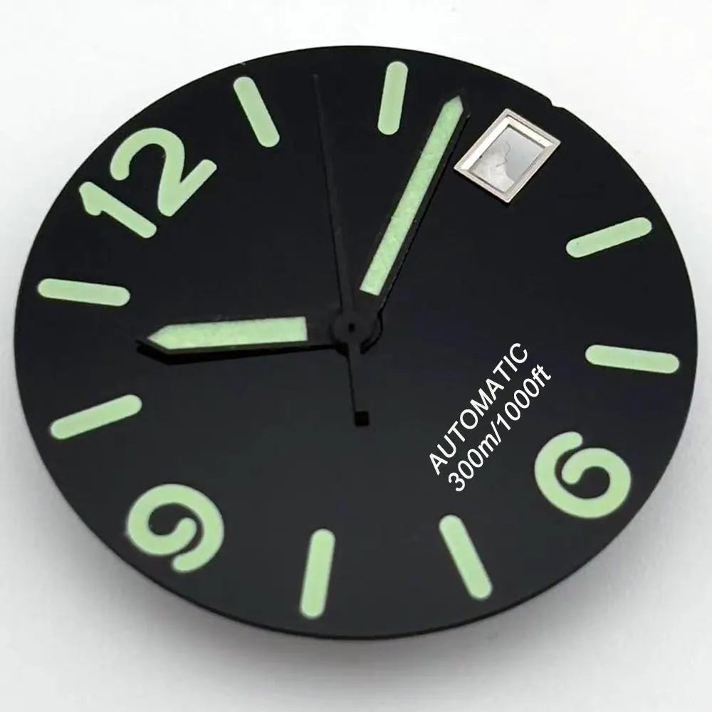 Multicolor Font 28.5mm Watch Dial C3 Green Luminous for NH35 NH36 Movement