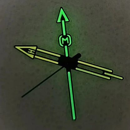 Modified Green Luminous Orange-Yellow Watch Hands for NH35/NH36/4R/7S Movement