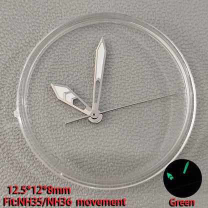 Watch Hands Pointer Luminous C3 Green Suitable for NH35/NH36 ETA 2836 2824