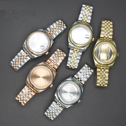 36/40mm Watch Case Sapphire Crystal For Nh35 NH36 Miyota 8215 28.5mm Dial Oyster