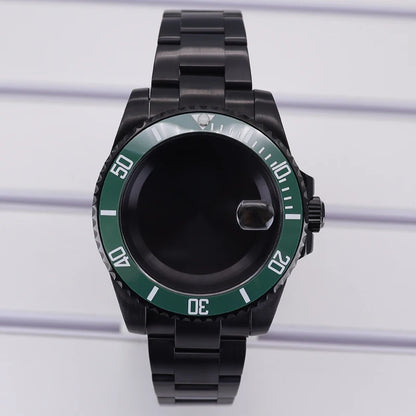 40mm Watch Case PVD Strap Sapphire For NH35 NH36 NH34 ETA 2824 8215 GMT SUB