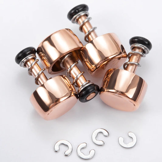 Set of 4 rose gold push buttons for Casio GMA-S2100, waterproof stainless steel watch repair parts.