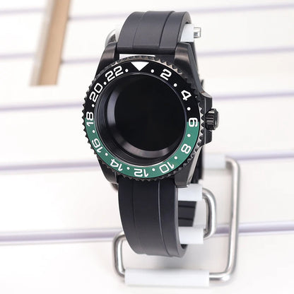 40mm SUB Diving Watch Case Strap For NH35 NH36 NH34 8215 Eta 2824 28.5mm Dial